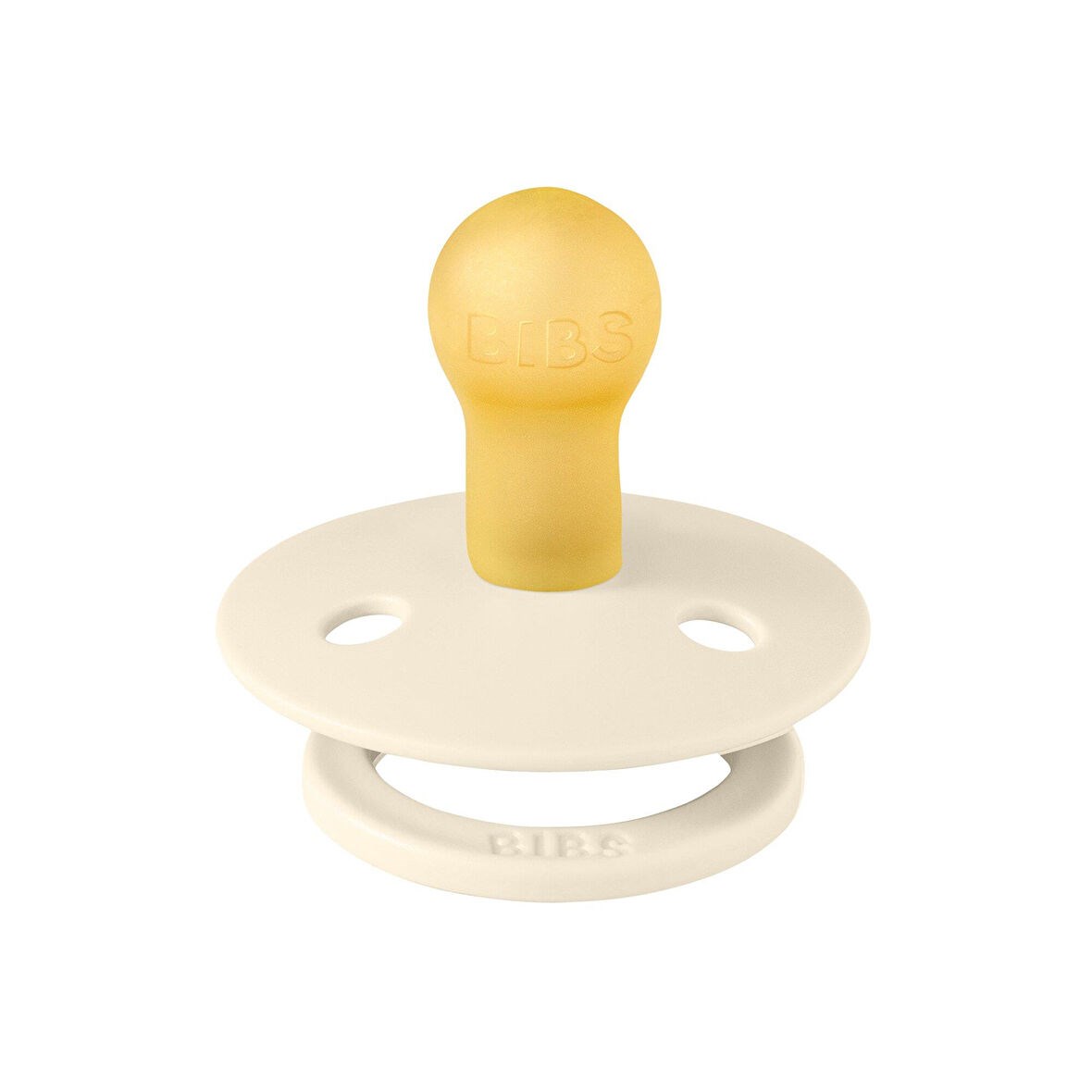 Bibs Studio Polka Small Emzik-Ivory Black 6+ay