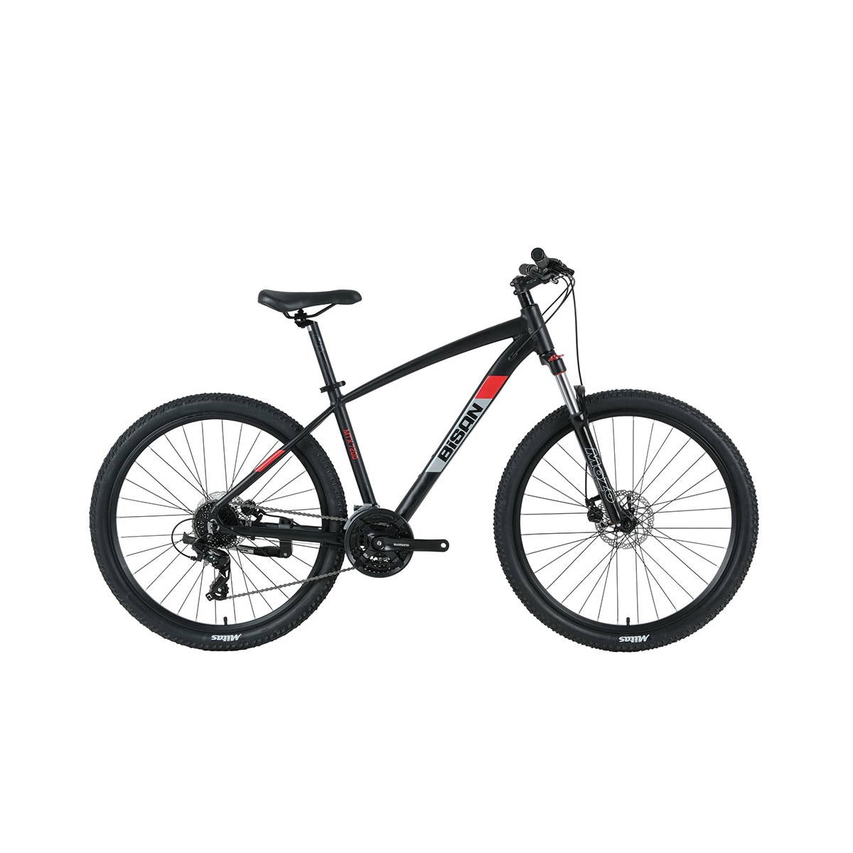 Bisan Mtx 7200 - 26'' Jant 17'' 43 Cm ( M ) Kadro Dağ Bisikleti - Siyah Kırmızı