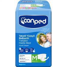 Canped Belbantlı Yetişkin Hasta Bezi Orta Boy M 9 Adet