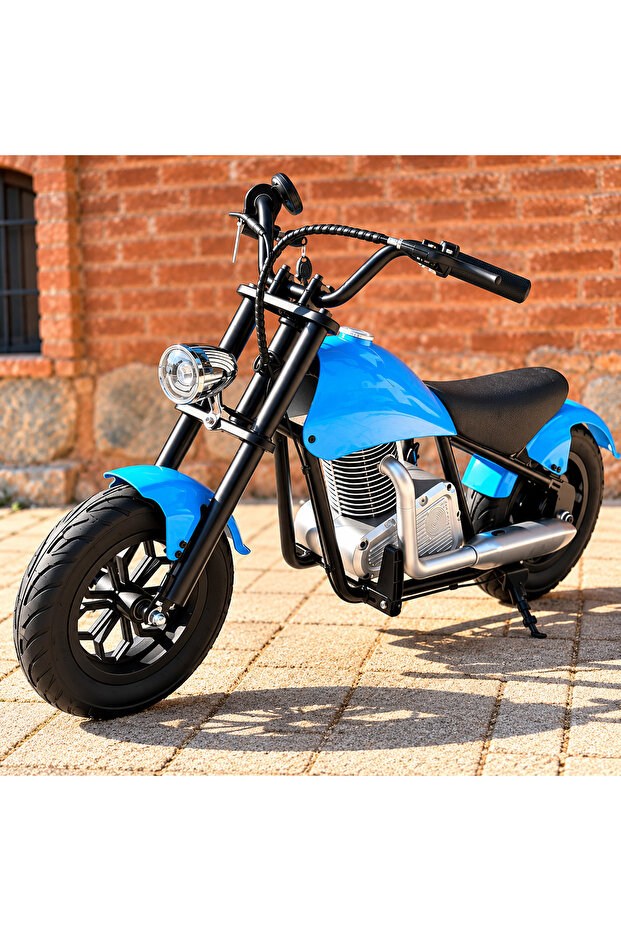 CityMate 36V 180W Chopper Akülü Motor Elden Gazlı Dumanlı Şişme Lastikli Lityum pilli CMT, one size Mavi