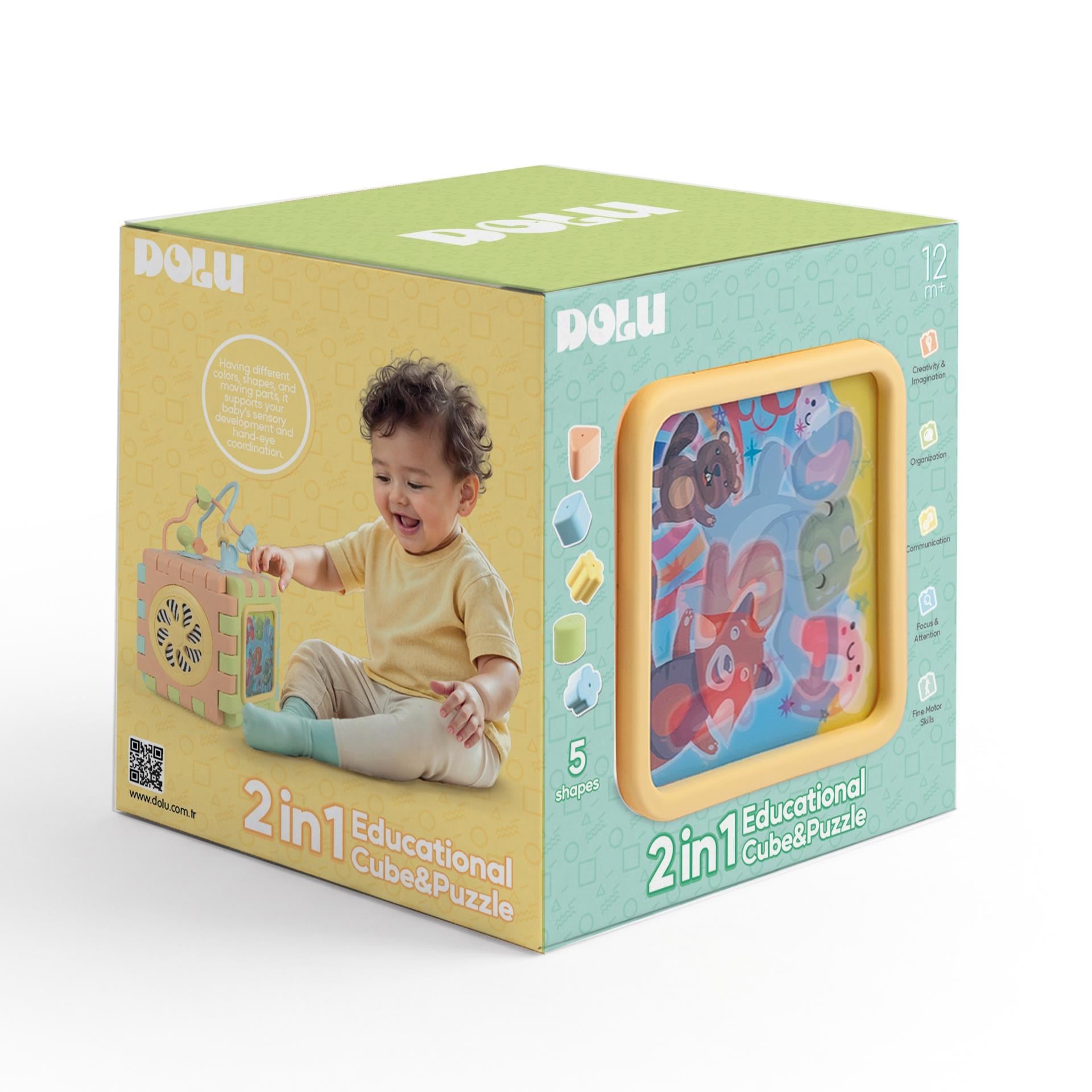 Dolu Oyuncak- Educatıonal Cube & Puzzle 5292
