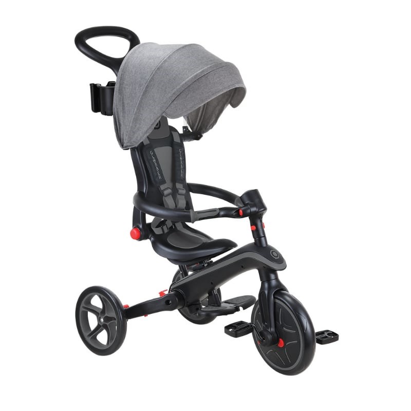 Globber Explorer 4in1 Katlanabilir Bisiklet-Siyah-Gri 732-120