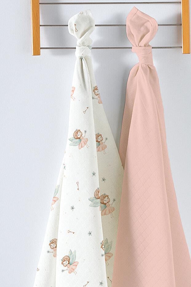 Kanz Çok Amaçlı Bebek Müslin Örtüsü 2Li Set - Ballerina