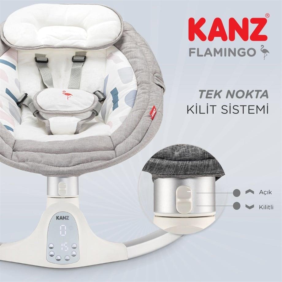 Kanz Flamingo Plus Elektrikli Ana Kucagı Gri