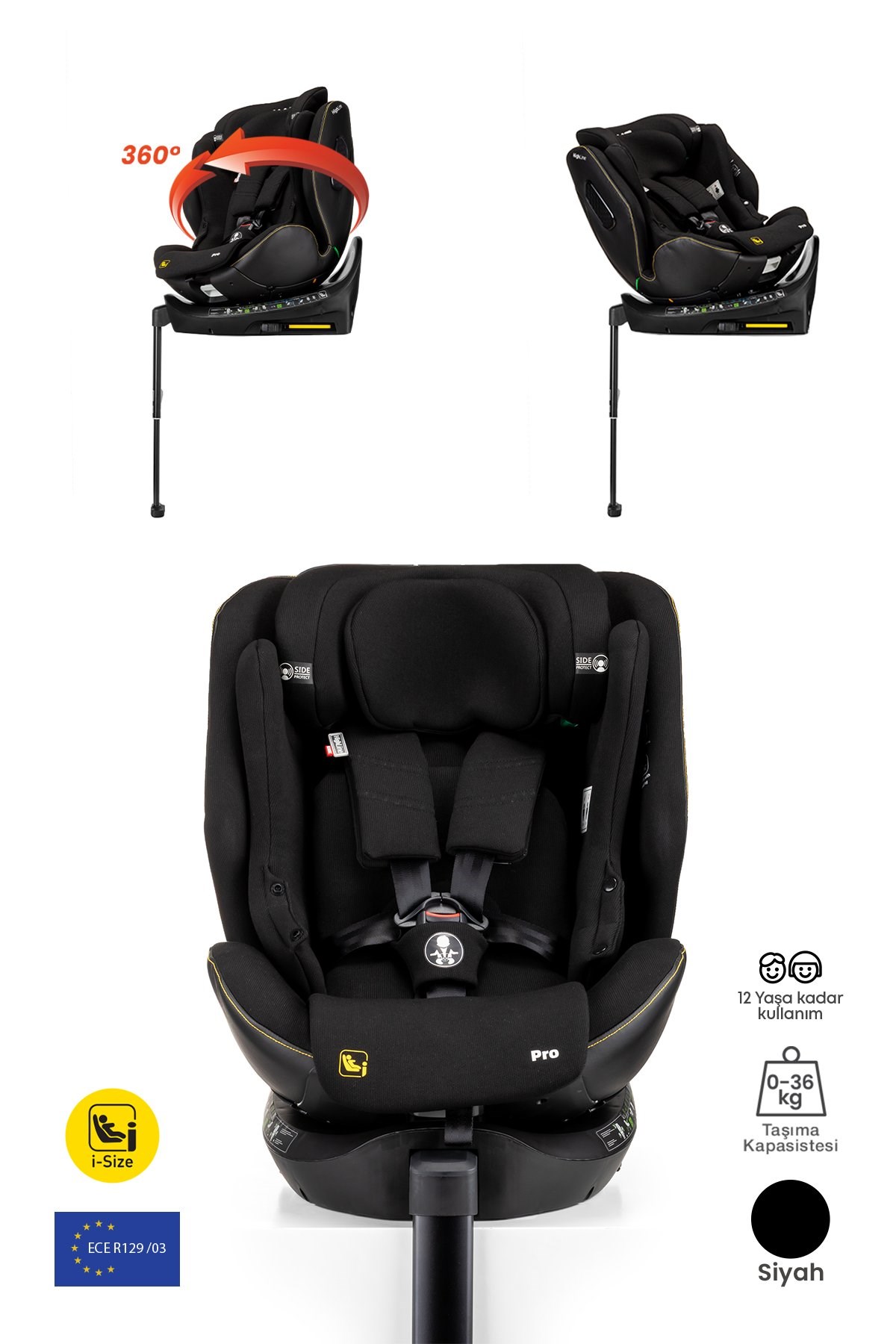 Kanz Hıghlıne Pro Oto Koltuğu Black