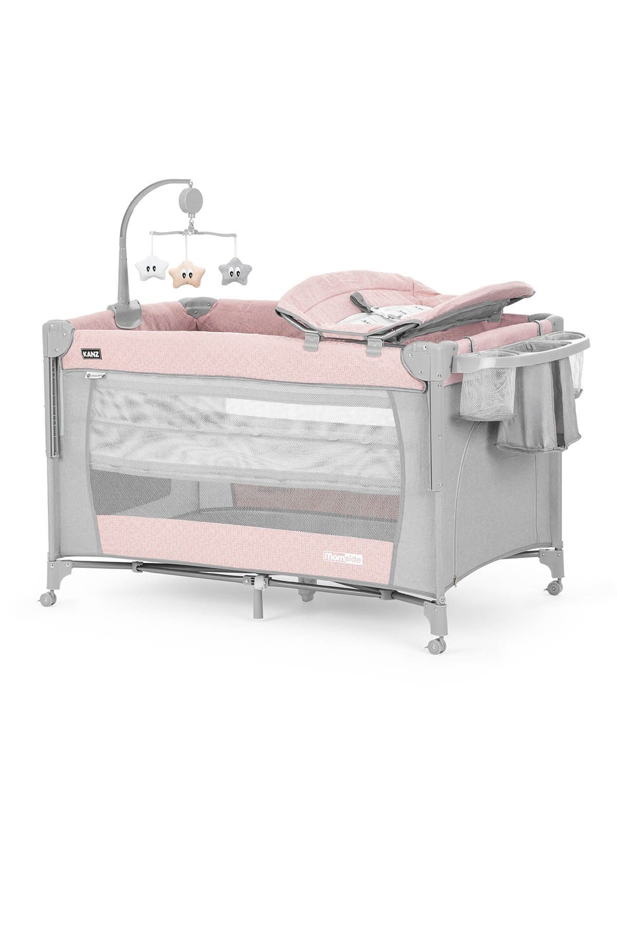 Kanz Momside Oyun Parkı ve Park Yatağı - Pembe 70*110
