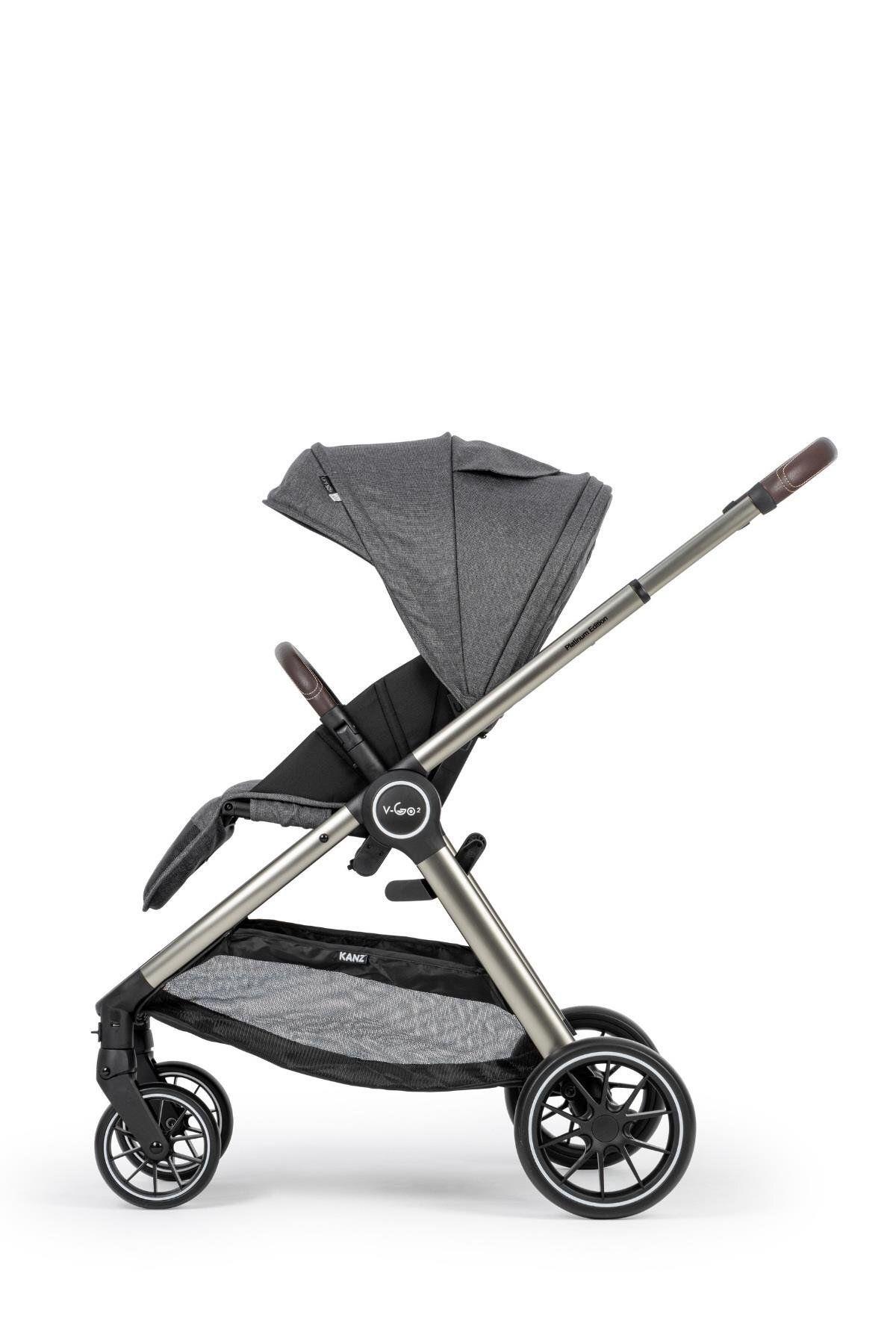 Kanz v-Go2 Ultimate Design Travel Sistem Bebek Arabası Gri