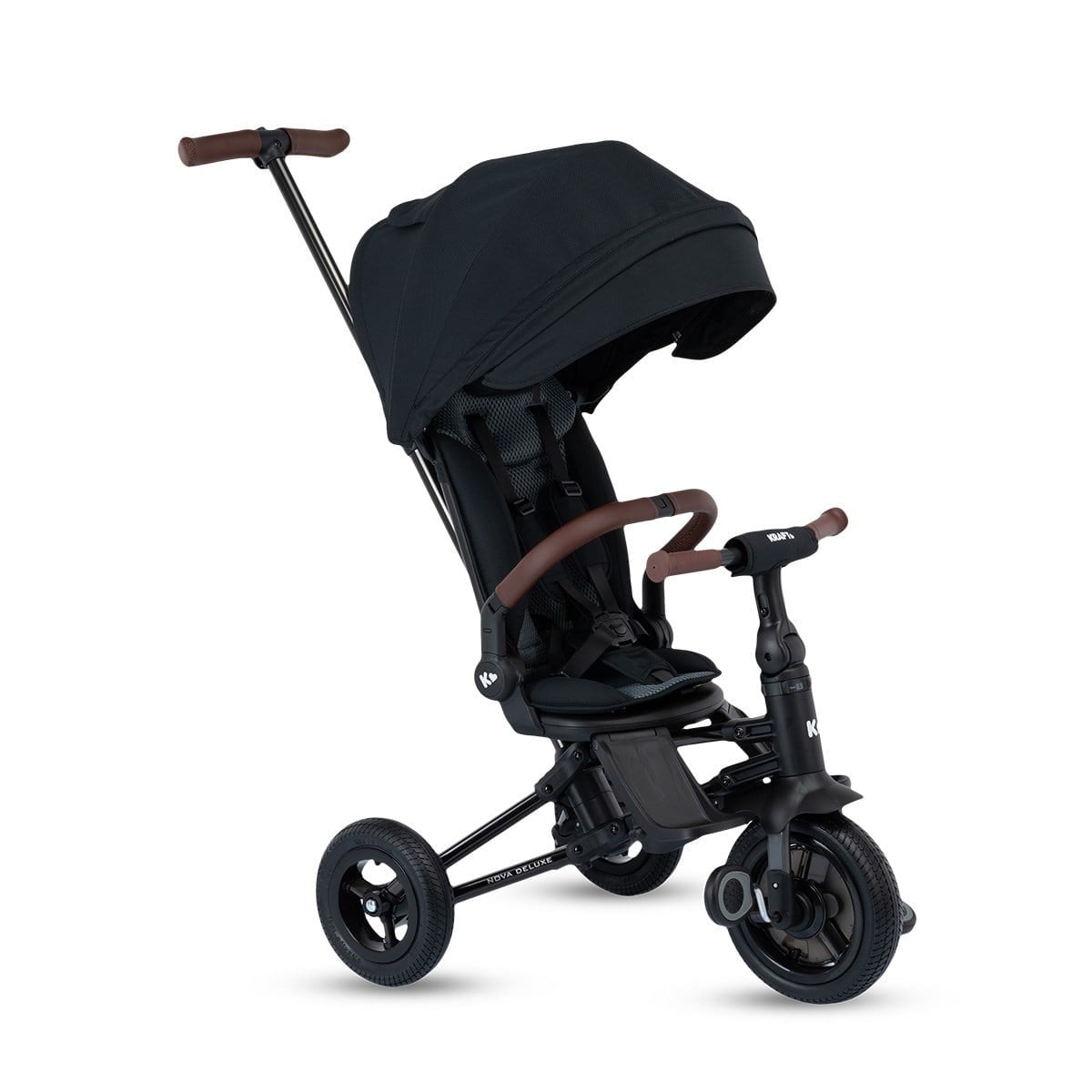 Kraft Baby Nova Deluxe 5 İn 1 Katlanır İtmeli Bisiklet - Siyah