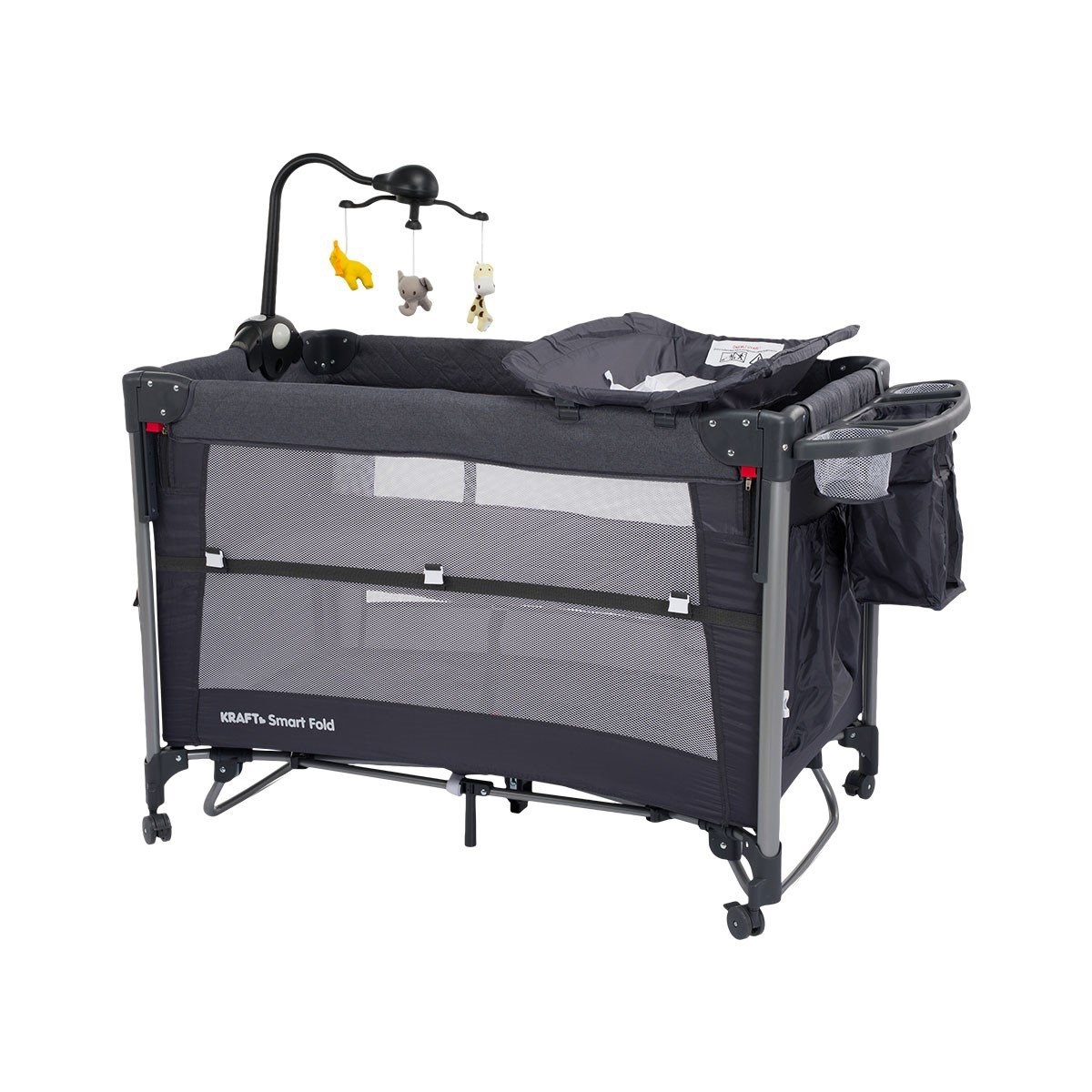 Kraft Baby Smart Fold Anne Yanı Oyun Parkı 60x104 cm ( Yatak Hediyeli ) Bej