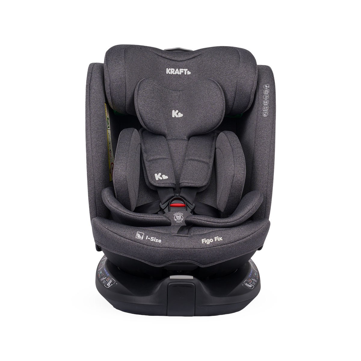 Kraft Figo Fix i-Size 40-150 cm (0-36 kg) Oto Koltuğu Grey