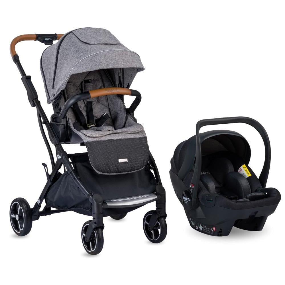 Kraft Juno i-Size Travel Sistem Bebek Arabası Açık Gri