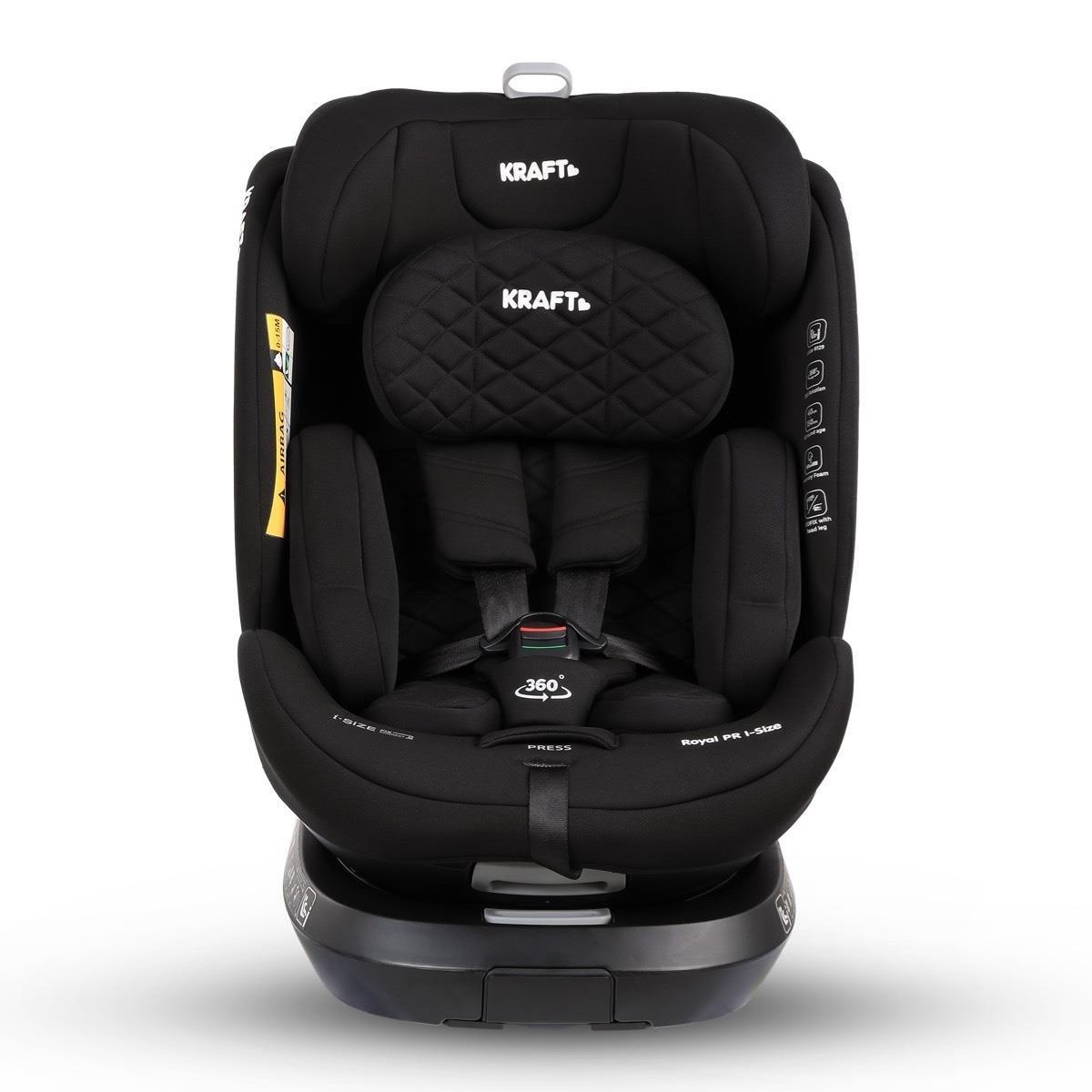 Kraft Royal PR i-size (40-150 cm) 0-36 Kg Oto Koltuğu Siyah