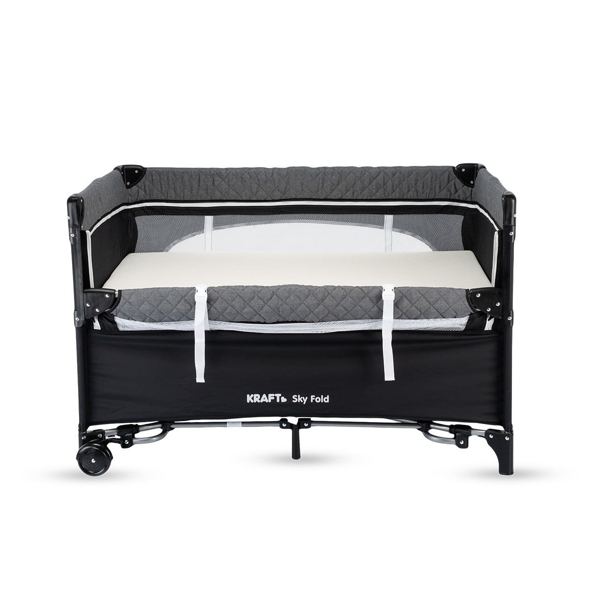 Kraft Sky Fold Oyun Parkı Beşik 70x120 Cm Dark Grey