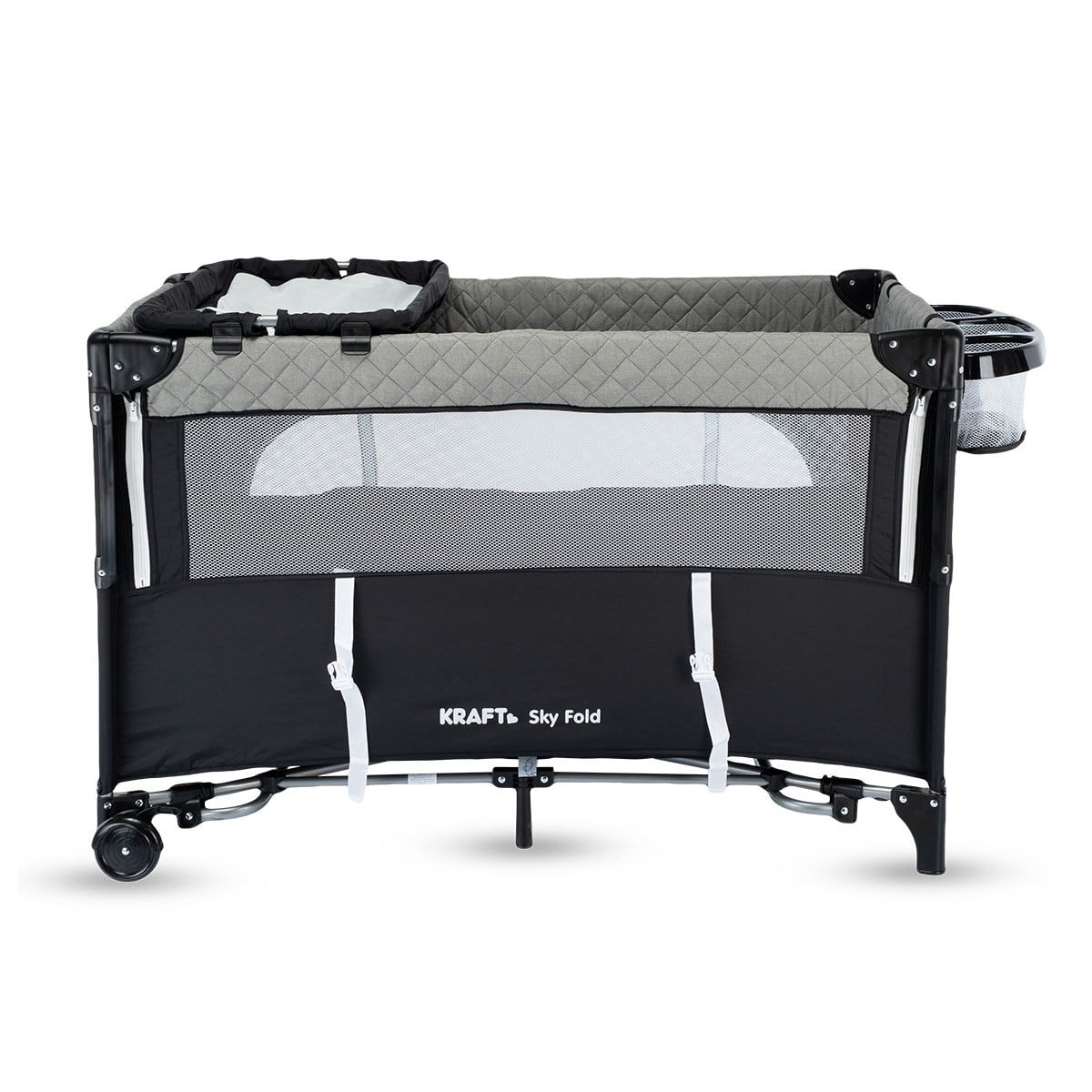 Kraft Sky Fold Oyun Parkı Beşik 70x120 Cm Lıght Grey