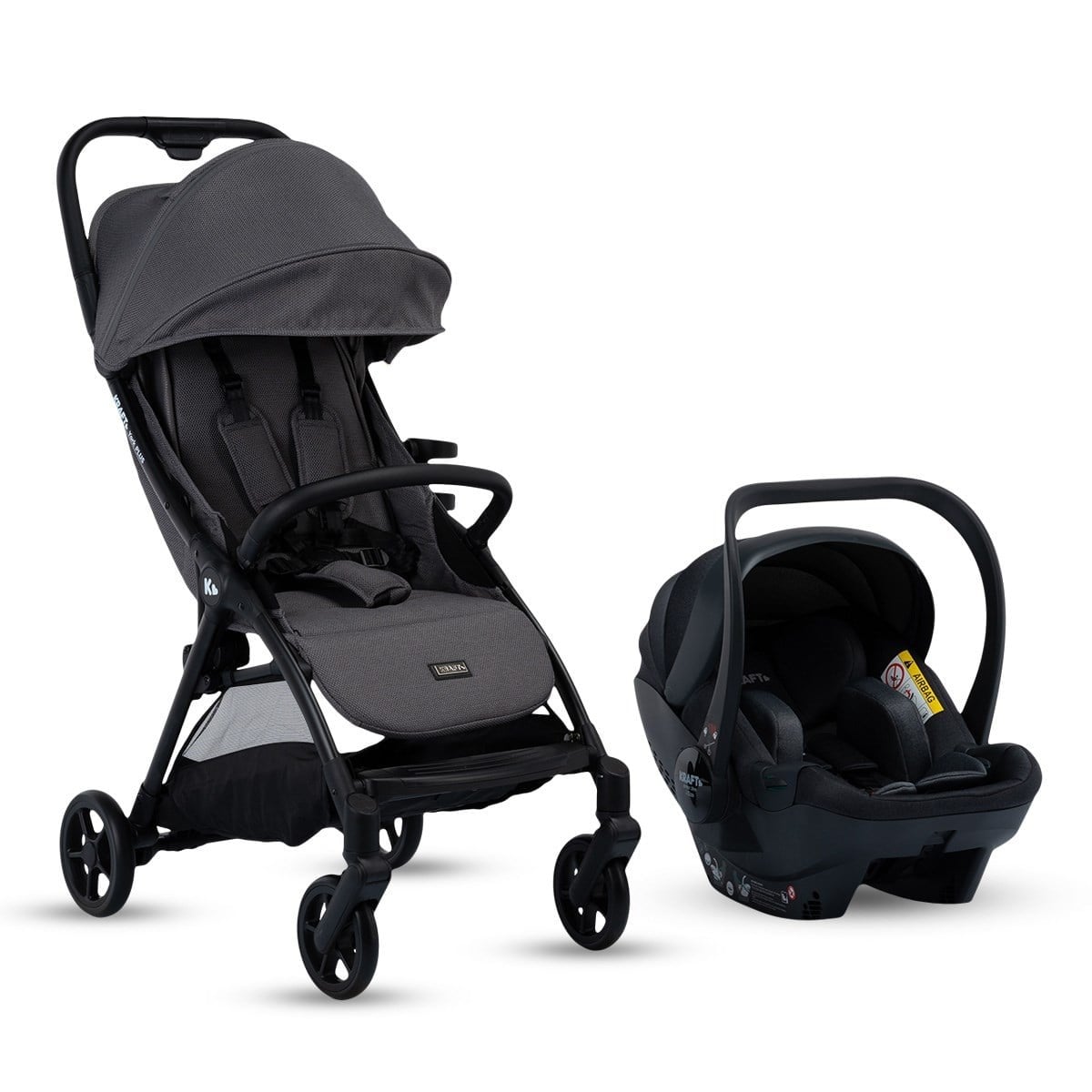 Kraft York Plus Travel Sistem Bebek Arabası Grey
