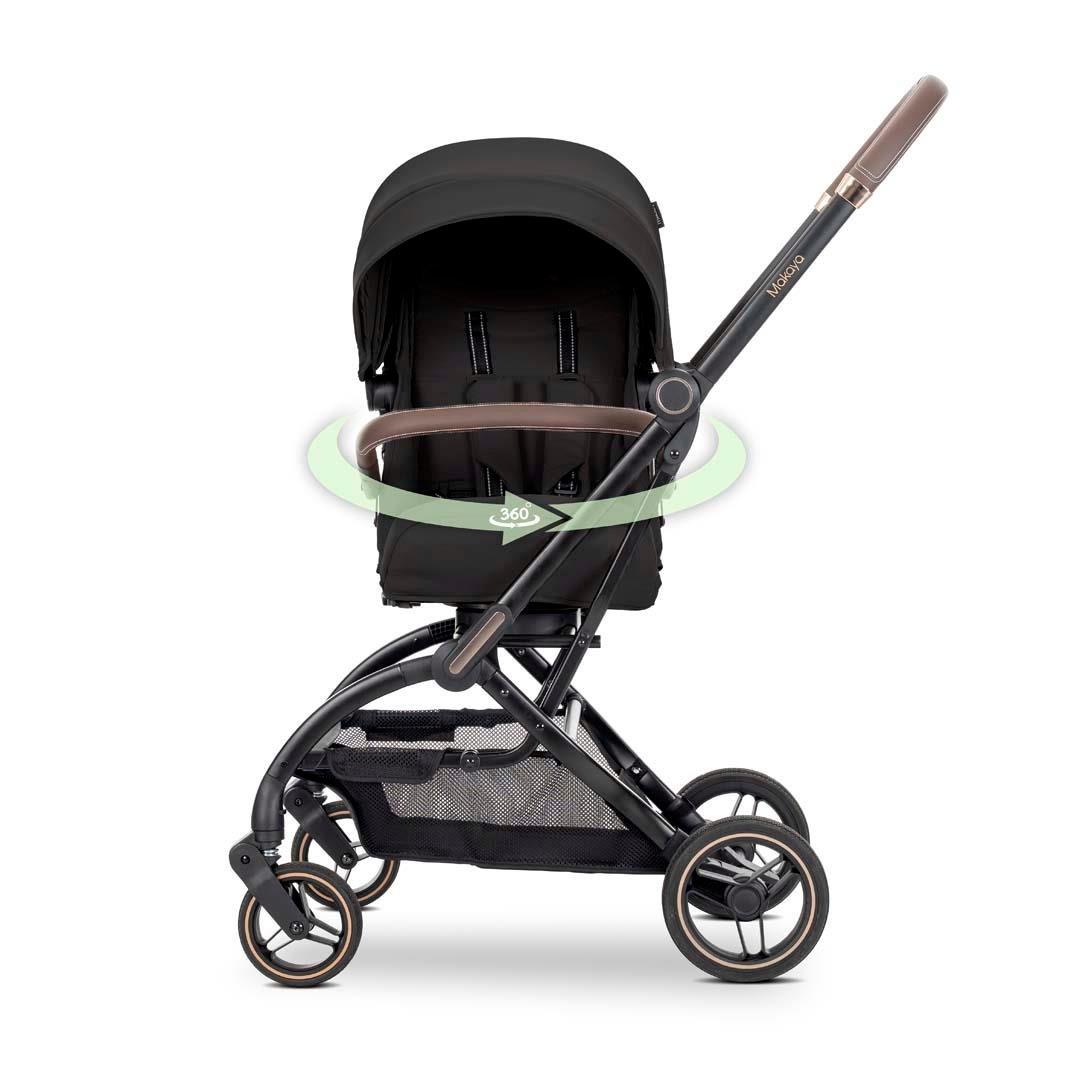 Lorelli MAKAYA 360 Dönebilen Kabin Tipi Bebek Arabası - Black