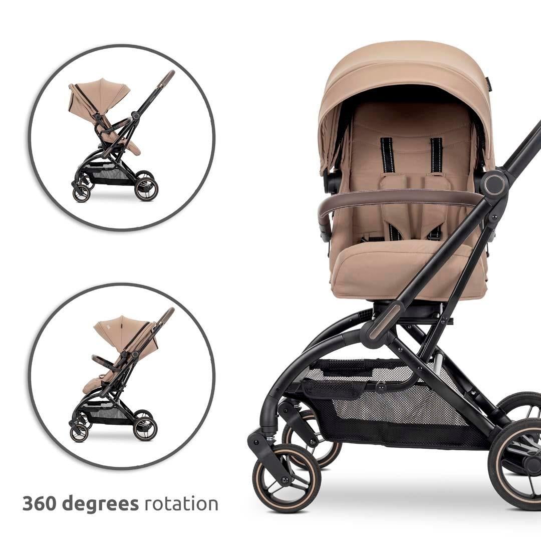 Lorelli MAKAYA 360 Dönebilen Kabin Tipi Bebek Arabası - Black