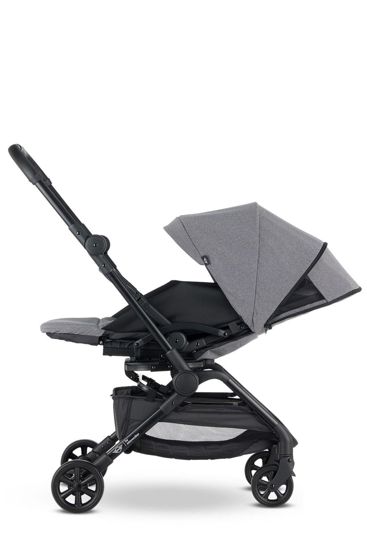 MINI by Easywalker Buggy Turn 360 Derece Dönen Kabin Boy Travel Sistem Bebek Arabası Grey