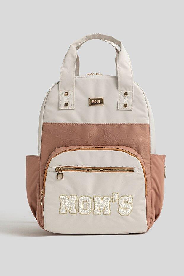 Moje Moms Anne Bebek Sırt Çantası Krem-Kahve