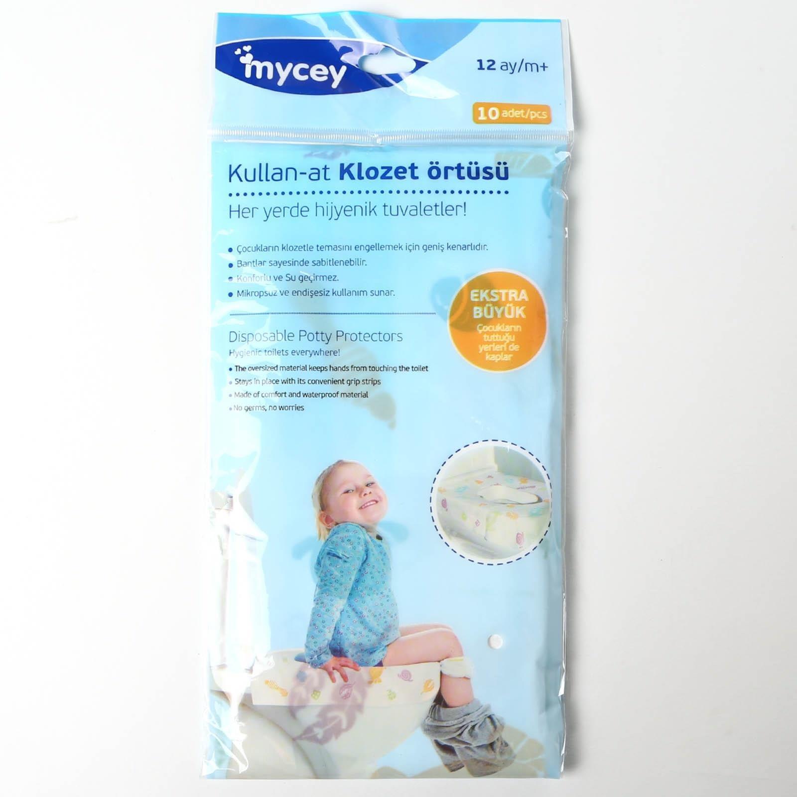 Mycey Desenli Kullan At Klozet Örtüsü 10lu Paket