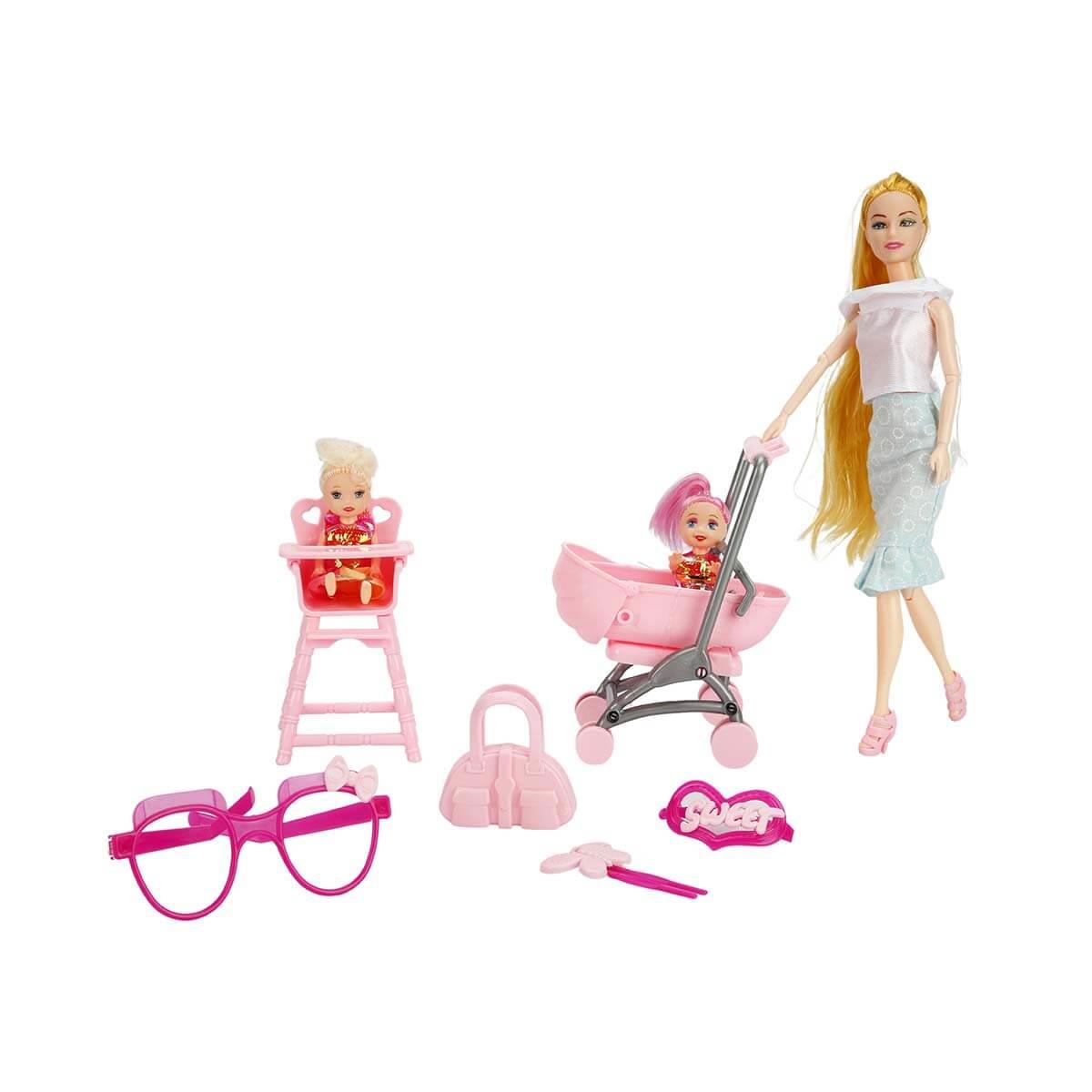 Oydaş Oyuncak Cindy Doll Pusetli Mama Sandalyeli Bebek