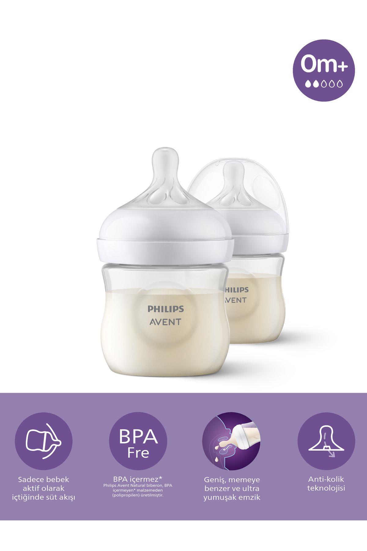 Philips Avent Natural Response Doğal Tepkili Pp 2li Biberon Seti, 125ml, 0 Ay - Cam Değildir.