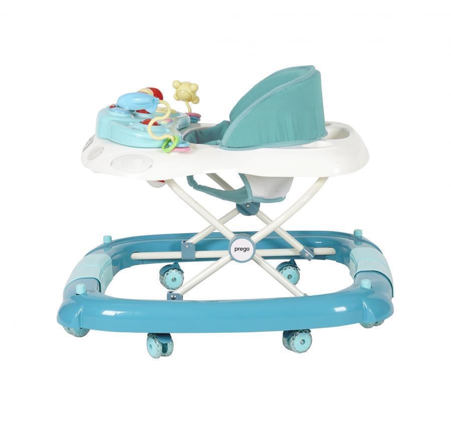 Prego Digo Sallanan Silikon Tekerlekli Bebek Yürüteci 5082 Mavi