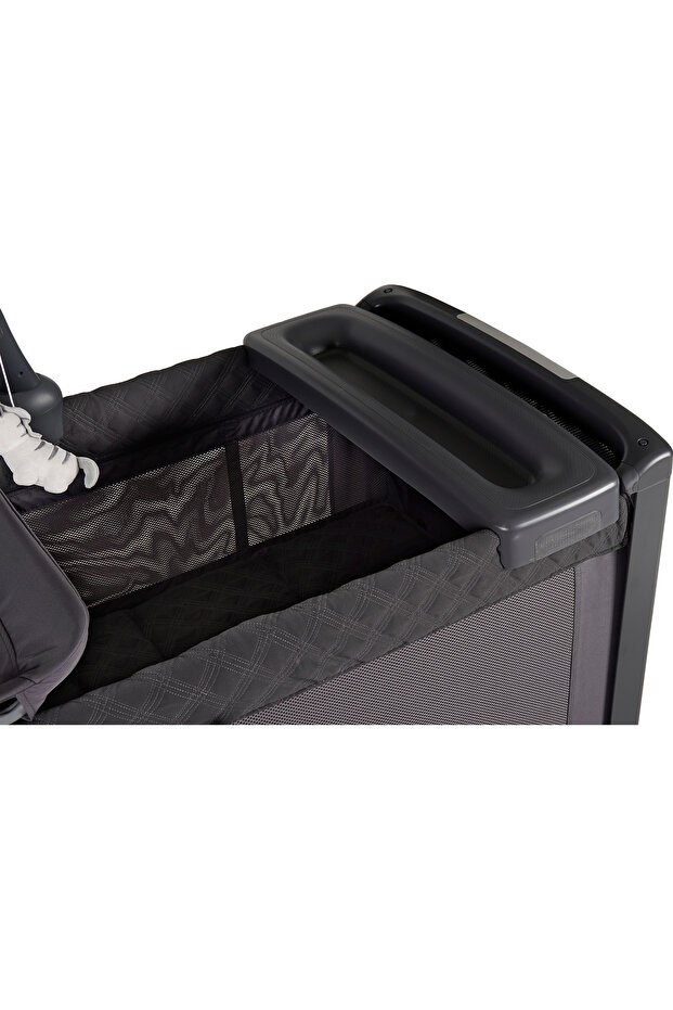 Prego Granada Otomatik Katlanabilen Anne Yanı Oyun Parkı Beşik 8077 Füme
