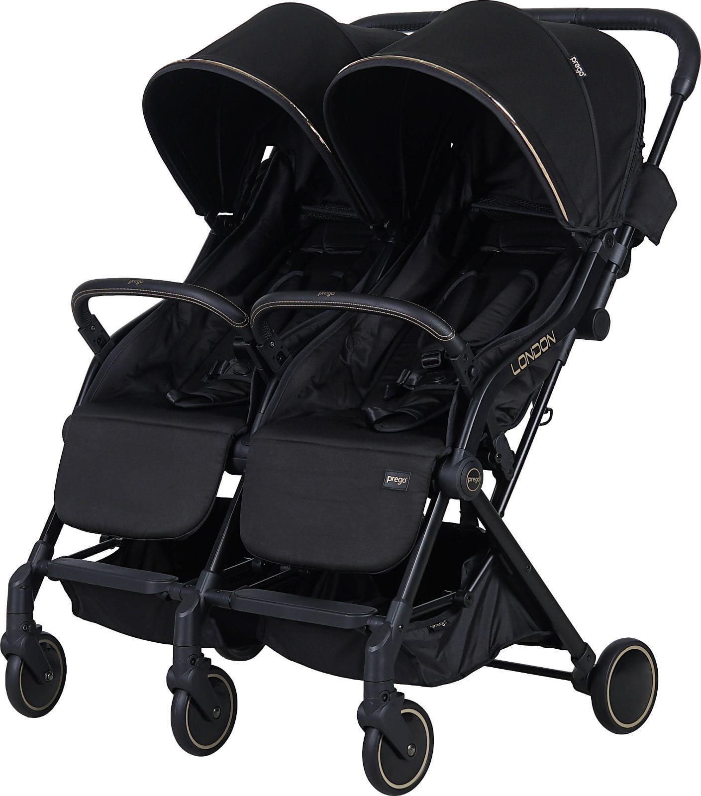 Prego London İkiz Bebek Arabası 2236 Siyah
