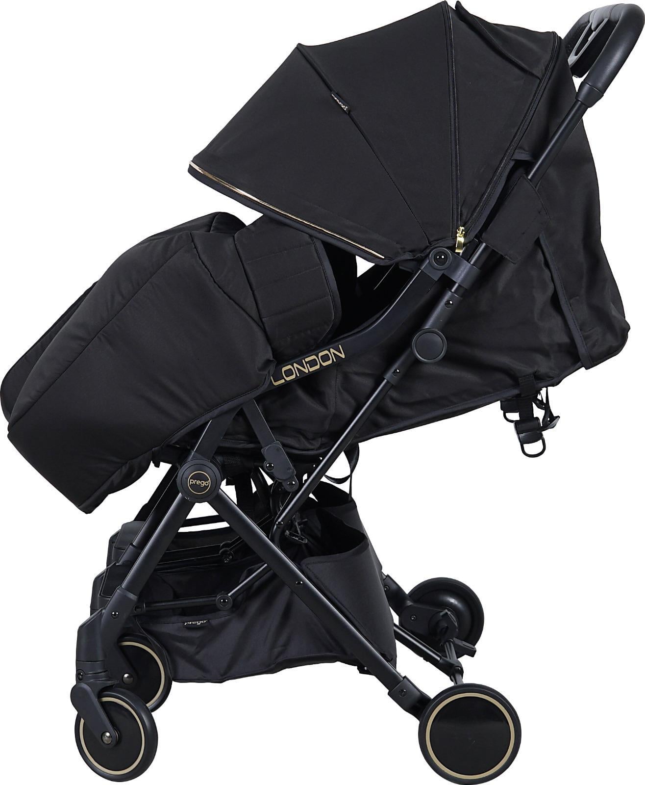 Prego London İkiz Bebek Arabası 2236 Siyah
