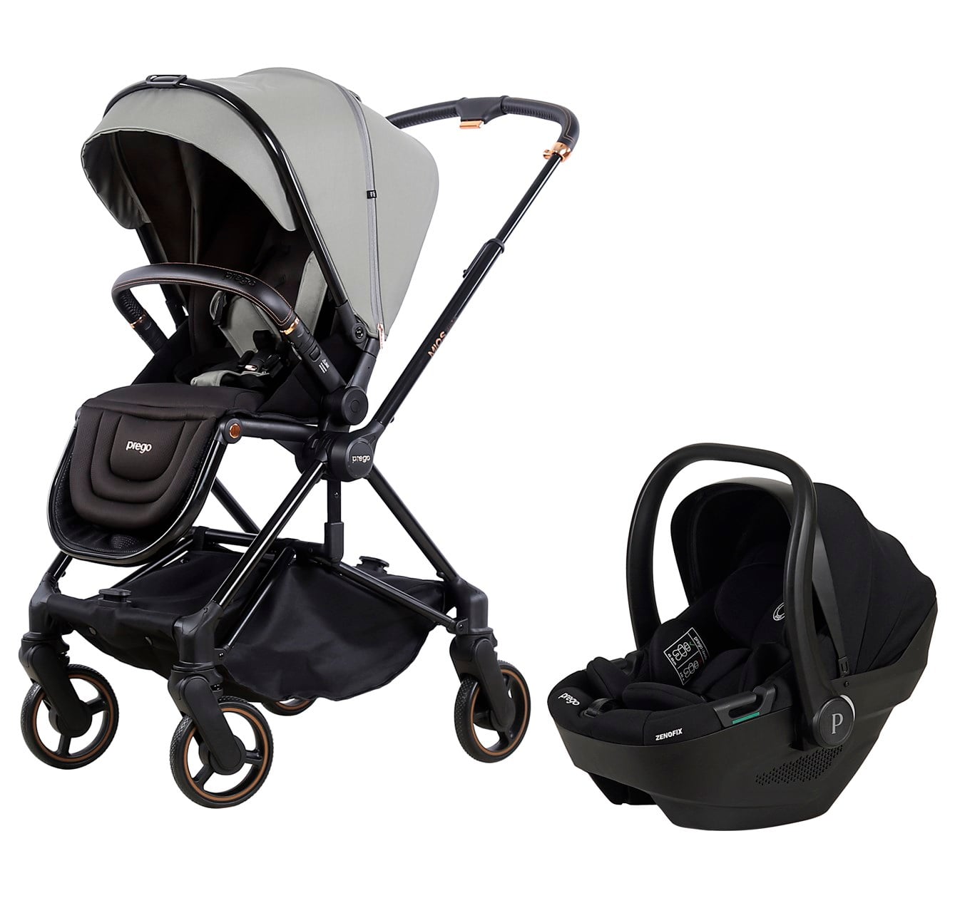 Prego Mios Premium İ-Size Travel Bebek Arabası Yeşil 2415