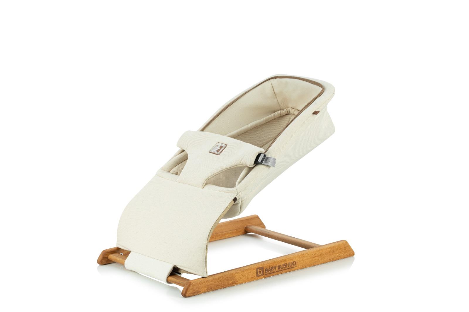Baby Bushuo Pony Relax Yatış Kademeli Ahşap Ana Kucağı  E00010 Siyah