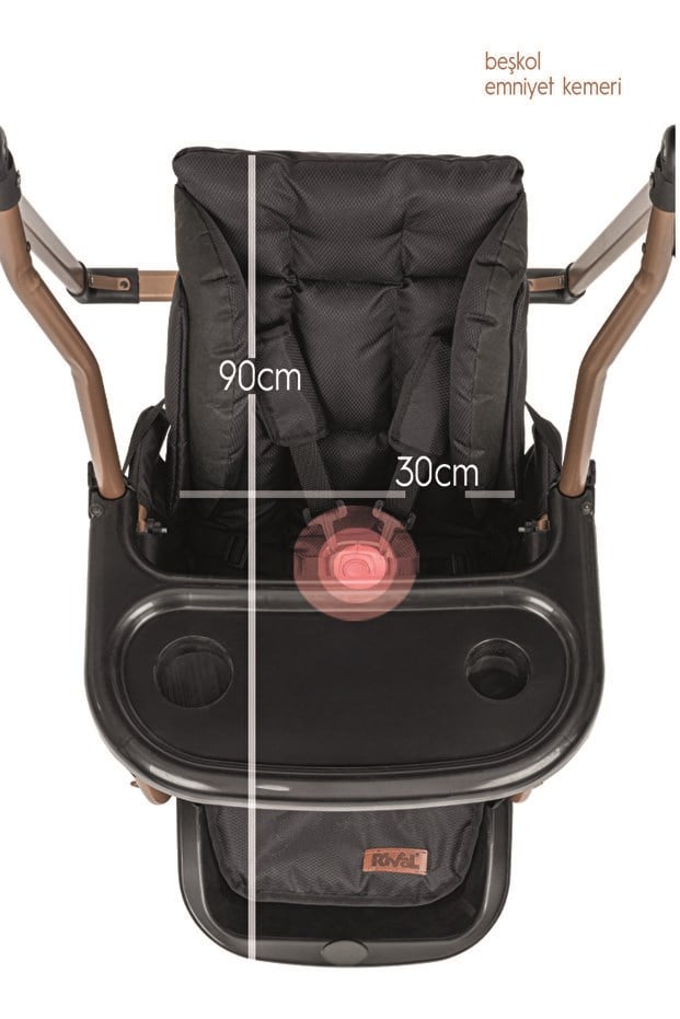 Rival Candy Salıncak Siyah Siyah RV128-S-S