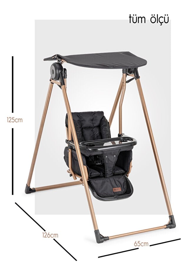Rival Candy Salıncak Siyah Siyah RV128-S-S