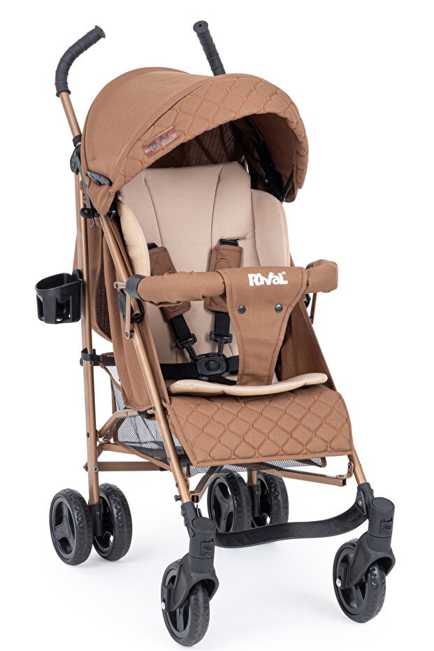 Rival Rv112-G-Kah Paris Baston Bebek Arabası Gold Kahve