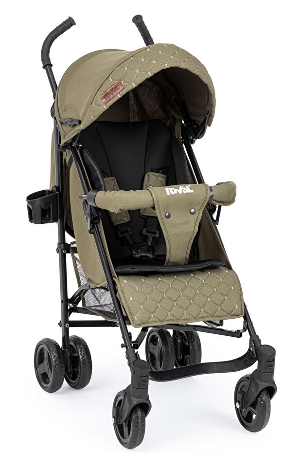 Rival RV112-S-HK  Paris Baston Bebek Arabası Siyah Haki