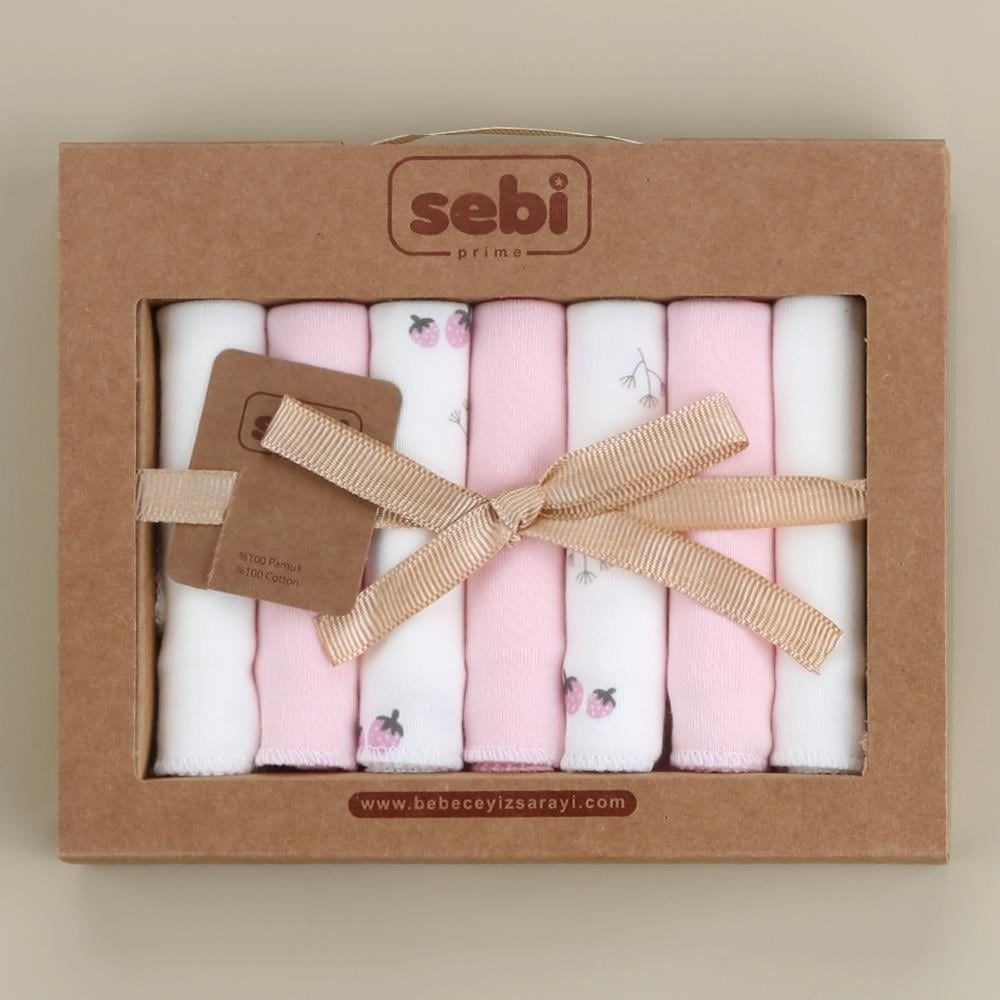 Sebi Bebe Müslin Bebek Ağız Mendili 7li Karma Renk