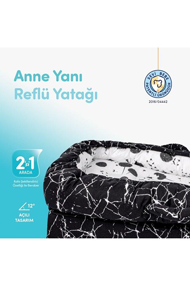 Sevi Bebe Anne Yanı Bebek Reflu Yatagı Mermer Desen 273.158