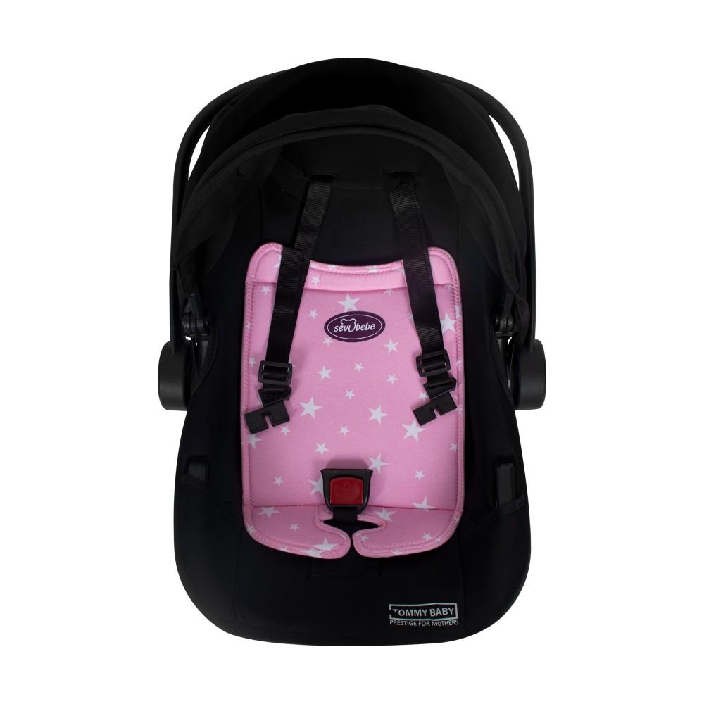 Sevi Bebe Eko Anakucağı Bel Desteği - Pembe Yıldız 500-2