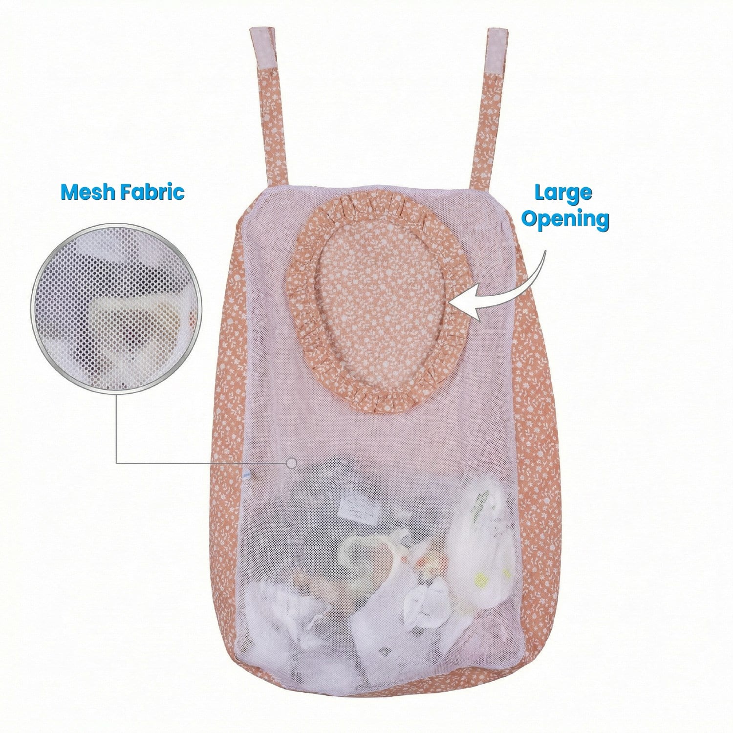 Sevi Bebe Kirli Çamaşır Torbası - Çıtır Çiçek Desen 83-153