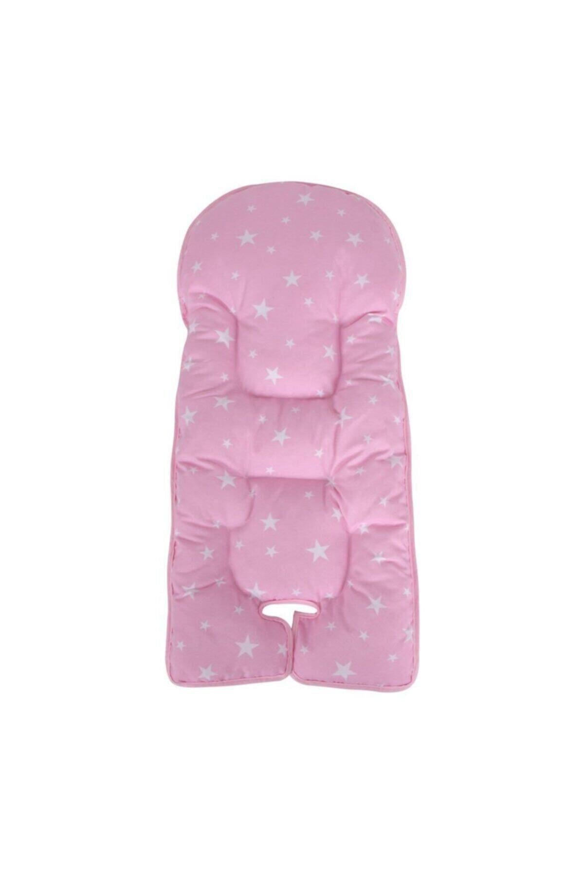 Sevi Bebe Mama Sandalyesi Minderi - Pembe Yıldız 150-2