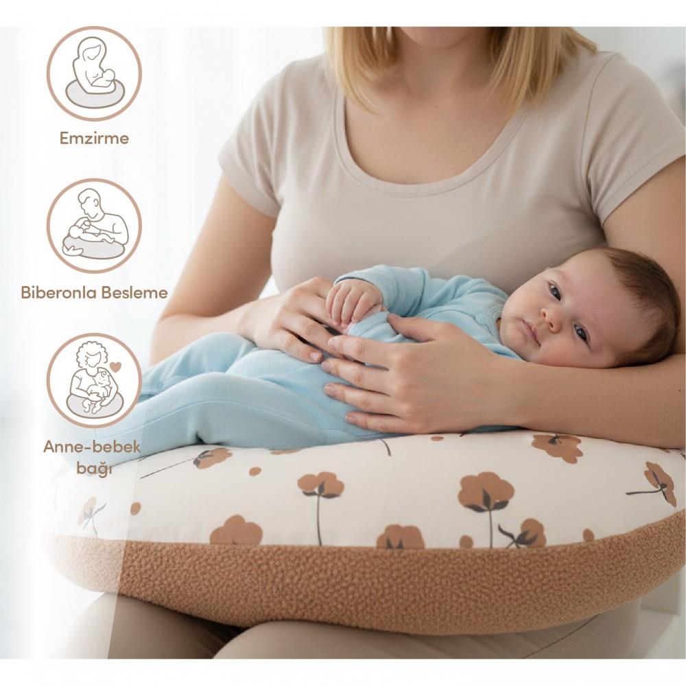 Sevi Bebe Teddy Anne Emzirme Minderi Kahve