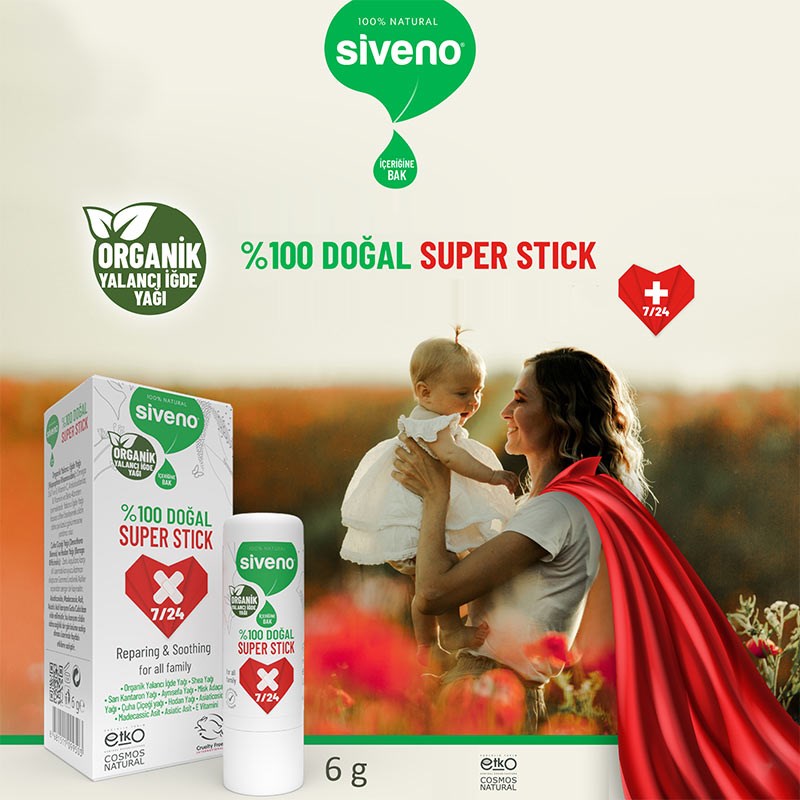 Siveno %100 Doğal Süper Stick 6 gr