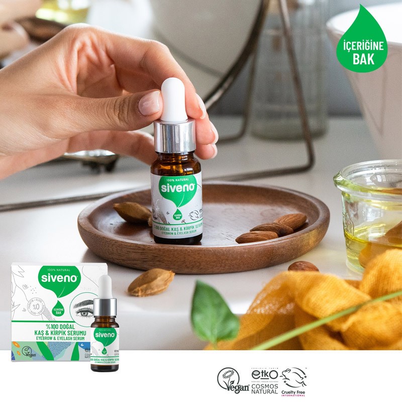 Siveno Kaş ve Kirpik Güçlendirici Doğal Serum 10 ml