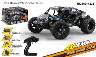 Toysan 1:14 Ölçek Dört Çeker Uzaktan Kumandalı 40km Hız Yapan Araba Hs14331