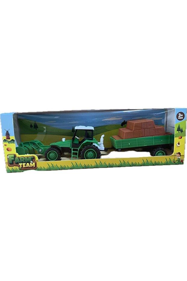 Toysan Sürtmeli Römorklu Traktör Toy-48