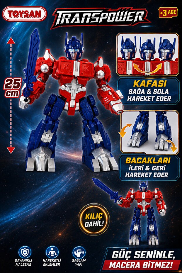 Toysan Toysan Transpower Max Prıme/bomber Bee Robot Set Toy-71