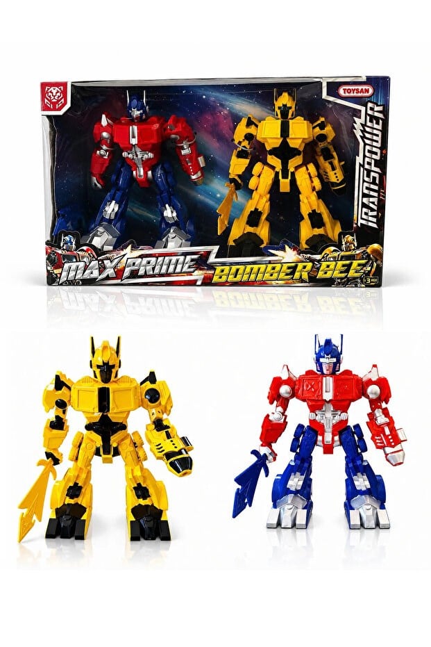 Toysan Toysan Transpower Max Prıme/bomber Bee Robot Set Toy-71