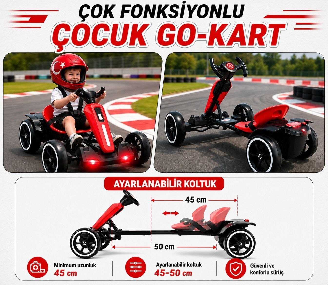 UJ Toys Go Kart 12 V Akülü Araba