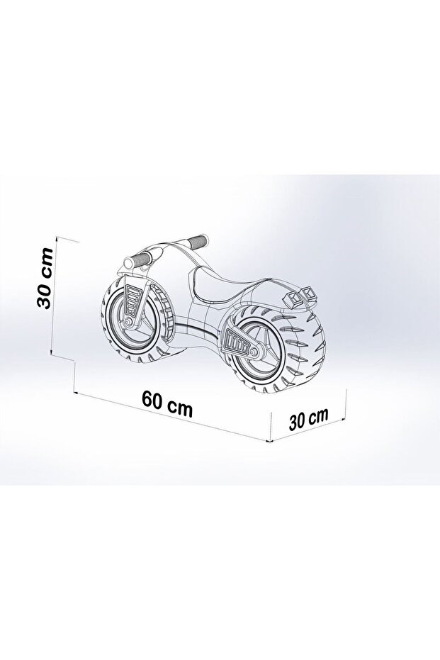 Vektör Oyuncak İlk Motorum Yeşil